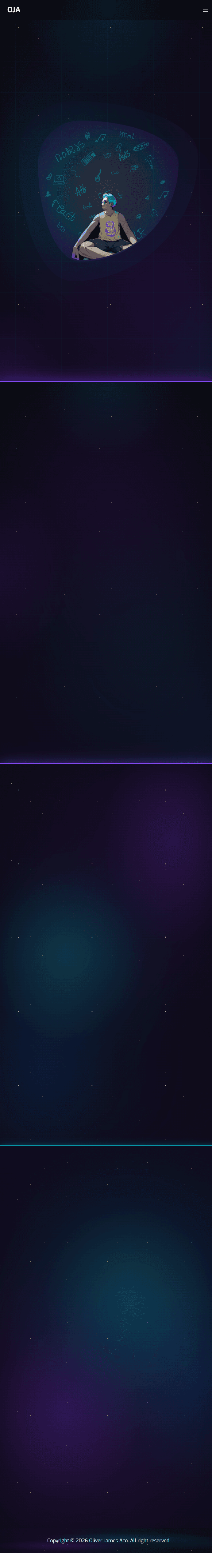 OJA — Personal Portfolio screenshot